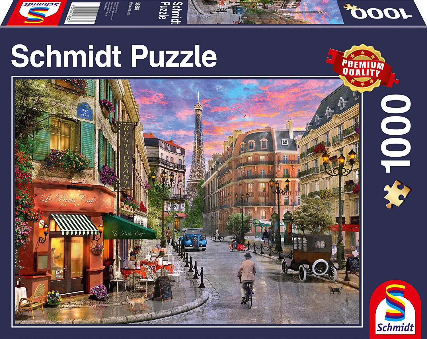 Schmidt Road to The Eiffel Tower 1000 Piece Jigsaw Puzzle