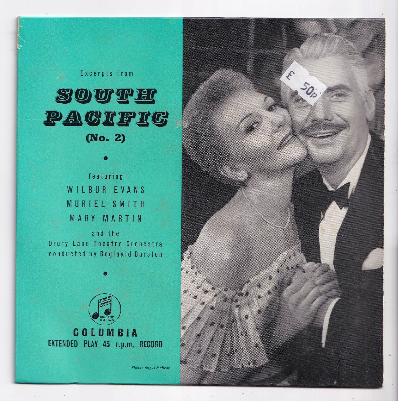 (AR79) Wilbur Evans / Muriel Smith, South Pacific No 2 - 7 inch vinyl