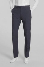 Calvin Klein Men's Gray Charcoal X Slim-Fit Solid Dress Pant Size 40W x 30L