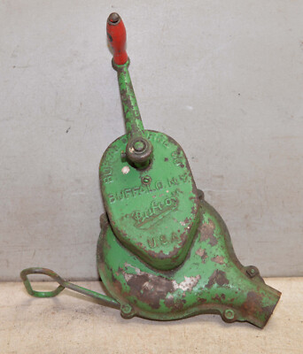 Vintage Buffalo Forge Co blacksmith hand crank blower metal working tool