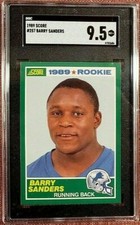 1989 Score Barry Sanders RC #257 SGC 9.5 Rookie Card