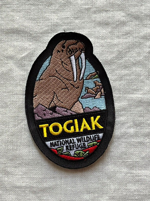 TOGIAK NATIONAL WILDLIFE REFUGE WALRUS COLLECTIBLE TRAVEL SOUVENIR PATCH