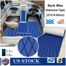 Dark Blue Diamond EVA Boat Flooring Foam Mat Marine Pontoon Decking Antislip Pad