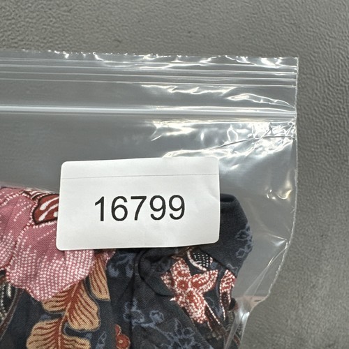 Knox Rose Floral Print Maxi V Neck Button Front Tiered Shirt Dress Size L NEW - Picture 13 of 13