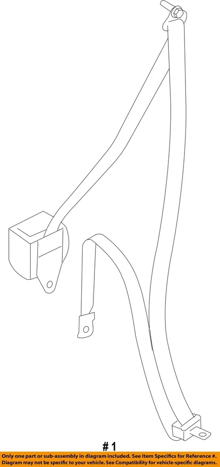 Used Front Right Seat Belt Front fits: 2008 Nissan Altima bucket passenger retra Foto 4 de 4