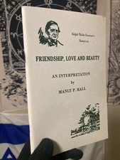 Friendship, Love And Beauty In Interpretation, Manly P. Hall 1976 2nd Print
