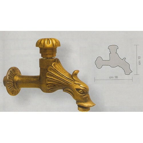 Rubinetto di Design Artistico 13230 per Fontane: L'Eleganza dell'Ottone