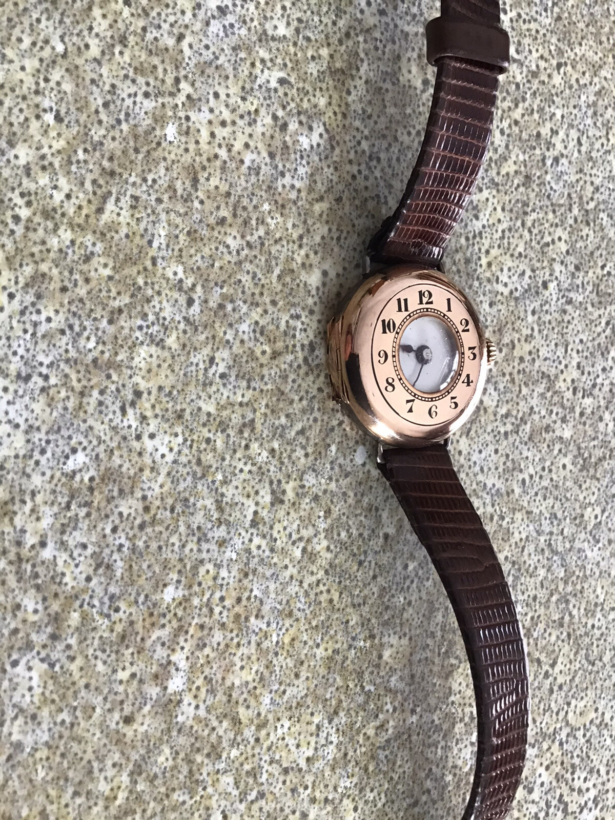 rolex half hunter ladies watch