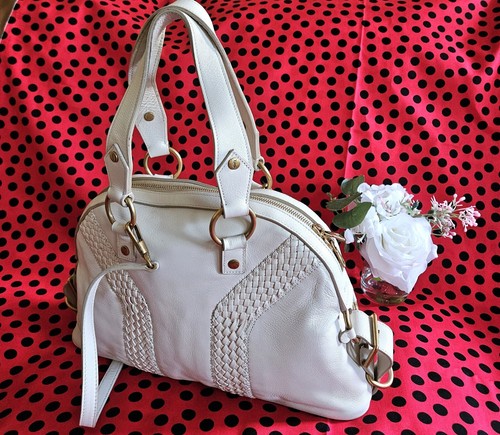 NDS Authentic Yves Saint Laurent Off-white Luxury Designer Handbag
