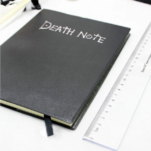 Death Note Cosplay Notebook W/ Feather Pen Book Anime Theme Writing Journ Top - Picture 8 of 10