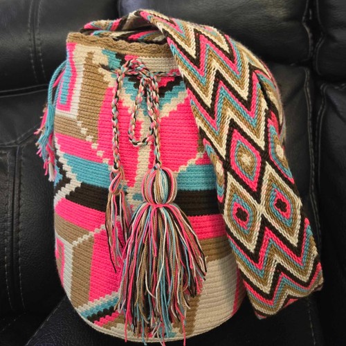 WAYUU BAGS, Colorful wayuu bag, Mochila wayuu, Multicolor bag, Colombian multi