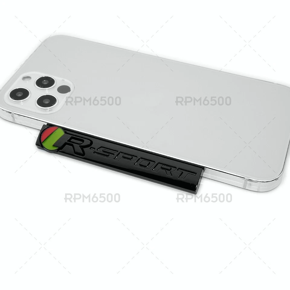 For Jaguar Tailgate Bumper Side Fender R-Sport Nameplate Emblem Badge SVR Black Foto 4 de 4