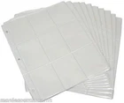 (5) 9 Pocket Pages Sheets Trading Card Lot Of 5 Holds 45 Cards Coupons NEW