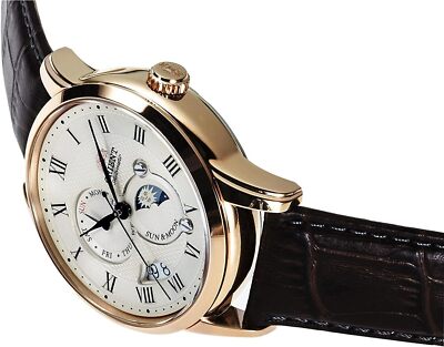 Orient Watch SUN&MOON Automatic Classic RN-AK0001S Men's White | eBay