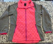The North Face Girls' Thermoball Hybrid Jacket Girls Size XL 18 Pink/Gray