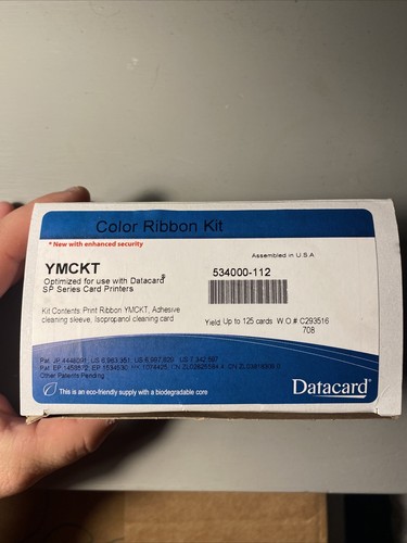 NEW Genuine Datacard 534000-112 Color Ribbon Kit Replace 552854-004 YMCKT *L@@K* - 第 11/11 張圖片