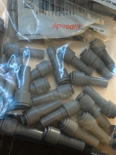 10 Lot John Guest Stem Straight Connector 1/4” SpeedFit 3/8” Reducer Fitting Bag - Picture 5 of 6