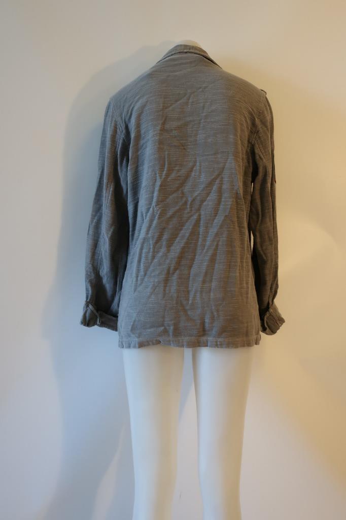 Womens Sundry Olive Green Patchwork Button Down S… - image 6