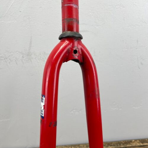 Vintage Bianchi Dedacciai 700c Fork 1" Threaded 7.25" Steel Road Race Red Eroica - Picture 2 of 18