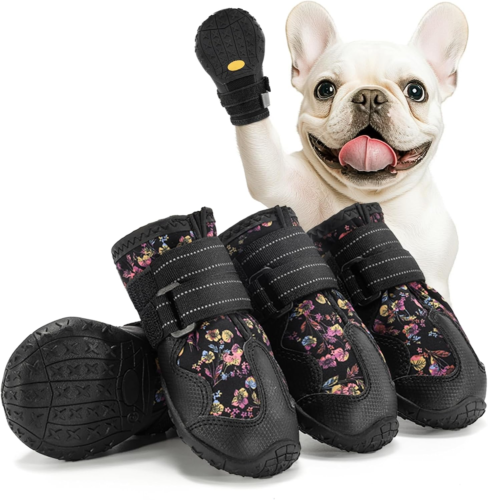 Dog Shoes for Medium Dogs, Large Dog Boots for Winter Snow, Hot Pavement, Dog Bo - Picture 12 of 12