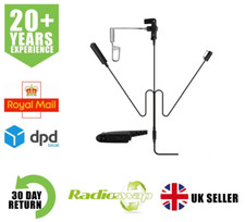 THREE WIRE COVERT EARPIECE 11ACP2200AM4 FITS MOTOROLA GP340 GP380 RADIO SET OF 6