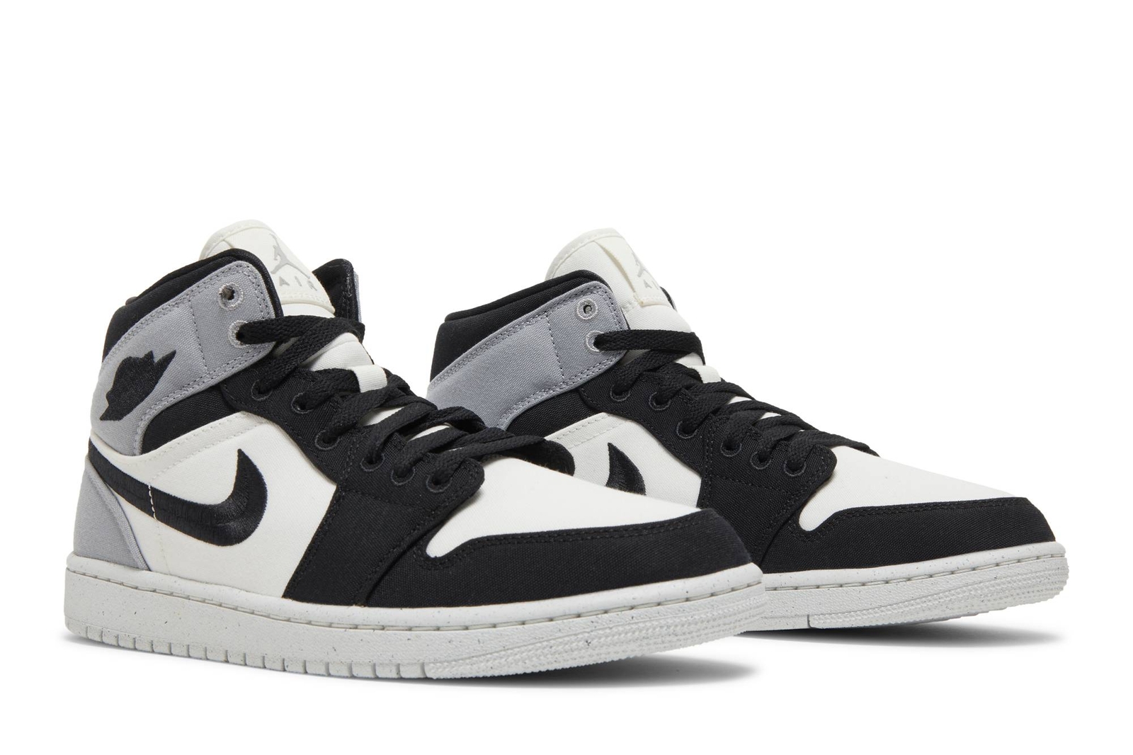 Size 6.5 - Air Jordan 1 SE Mid Light Steel Grey Canvas W for sale  