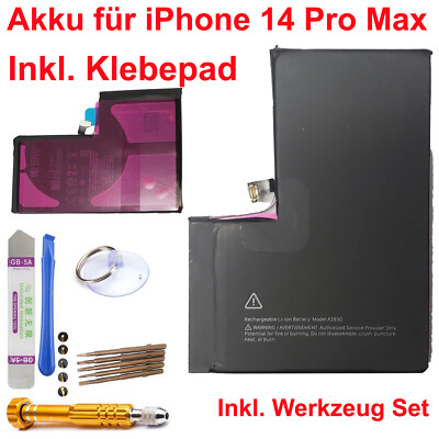 HX Ersatz Akku für iPhone 14 Pro Max Batterie Akku Battery A2830 inkl. Werkzeug