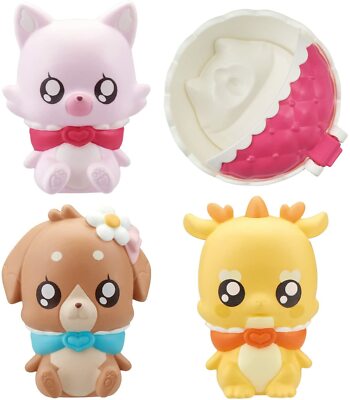 BANDAI Delicious Party Pretty Cure PreCure Pre Code Doll Kome-Kome & Friends Set