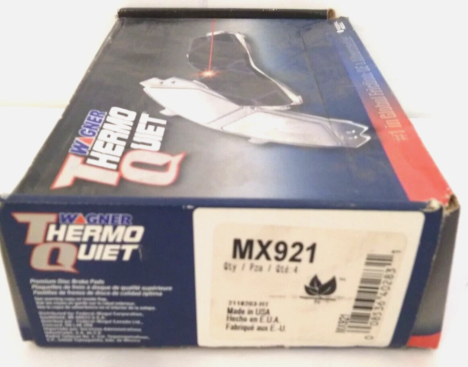 Керамические передние тормозные колодки Wagner TQ MX921 для 03 07 Cadillac CTS 05 08 STS и других моделей - Изображение 3 из 4