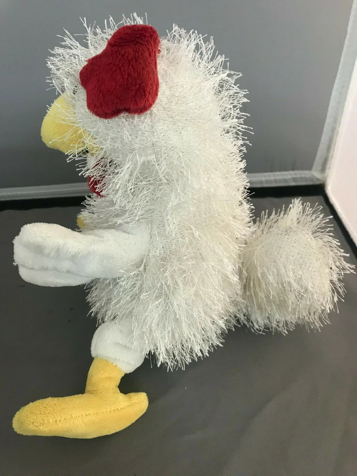 Chicken Plush Stuffed Animal Beanie HM205 12" Toy White Red Ganz Webkinz NO CODE - Image 2 of 4