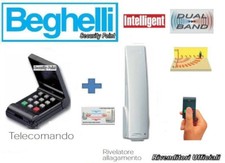 BEGHELLI INTELLIGENT TELECOMANDO ANTIFURTO ALLARME PILA 8074 SENSORE ACQUA 8155