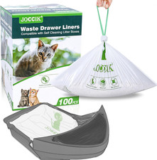100-Pack Cat Litter Box Liner Bags - Compatible with Self-Cleaning Litter Boxes