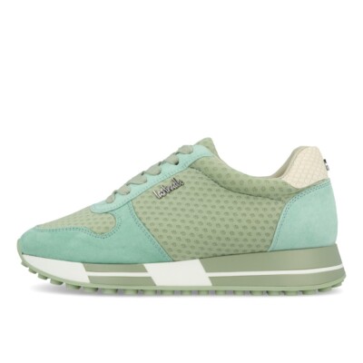 La Strada 2101457 Sneaker Damen Light Green Micro Mesh Snake Schuhe Sneaker Grün