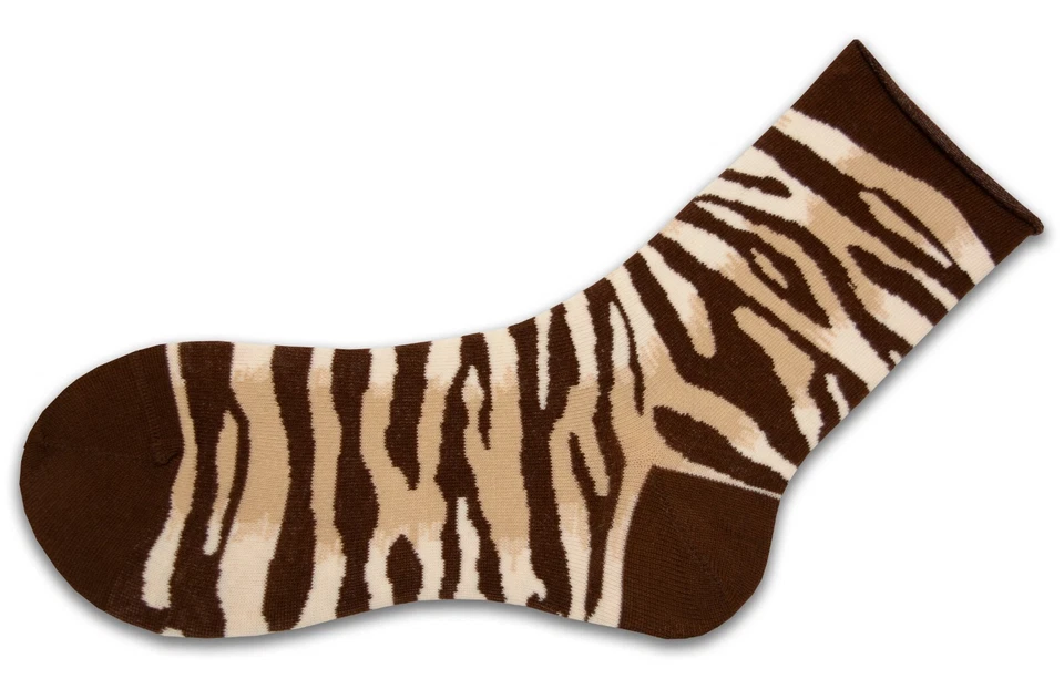 Calcetines Sierra patrón leopar calcetines informales de algodón, paquete de 2 pares de calcetines para mujer Foto 2 de 4