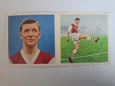 1960 CHIX-FOOTBALL PORTRAIT & ACTION #15 DAVID HERD ARSENAL VINTAGE RARE