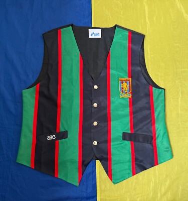 ASTON VILLA VERY RARE VINTAGE 1994 VEST ASICS Sz. L
