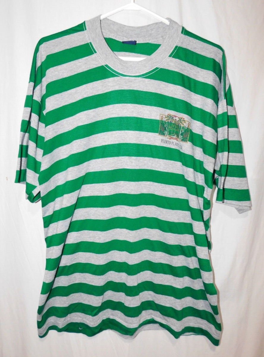 Vtg 90's OP Ocean Pacific Striped Surfer T-Shirt Single