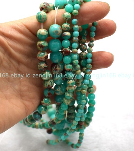 Natural 4/6/8/10/12mm Shoushan Jasper Gemstone Round Loose Beads 15'' Strand - Picture 10 of 12