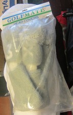 1,3,X set,Knit Golf Club Wood Head Covers Poms Grey Gray White New VTG