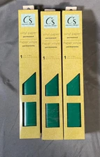 3 Roll - Permanent Vinyl Paper - Dark Green - 12”x48” Rolls
