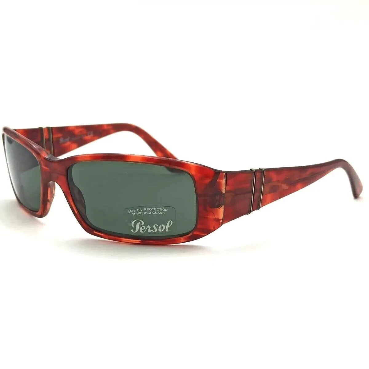 Vintage Persol Turtle Rectangular Signed Women Su… - image 1
