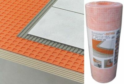 Schluter DITRA Matting Waterproofing Uncoupling Membrane 30MTR Roll | eBay