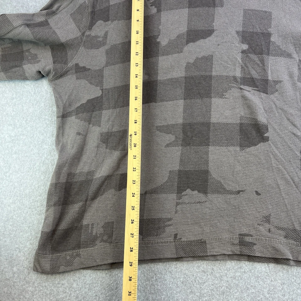 Camisa Enyce Para Hombres 3XL Gris Manga Larga Tejido Gofre Pullover Sudadera Logo Y2K Foto 3 de 4