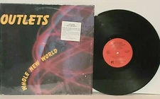 OUTLETS Whole New World LP VG+ Plays Well 1985 Restless 72073-1 Rick Barton
