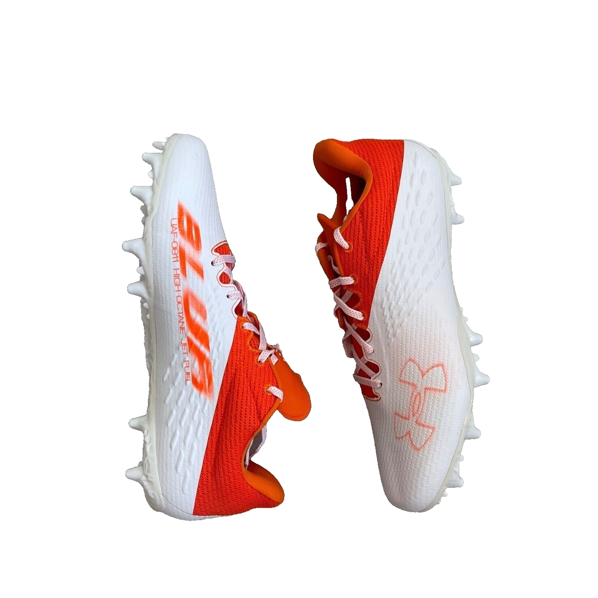 Under Armour Football Cleats Men Sz 13 Orange Blur UAF-0811