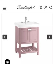 Brand New Burlington Riviera Vanity Unit 580mm+0 tap Sink - Tap Is Not Included