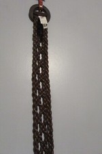 NWT Womens Faded Glory Brown Weave Belt Size S/M New  