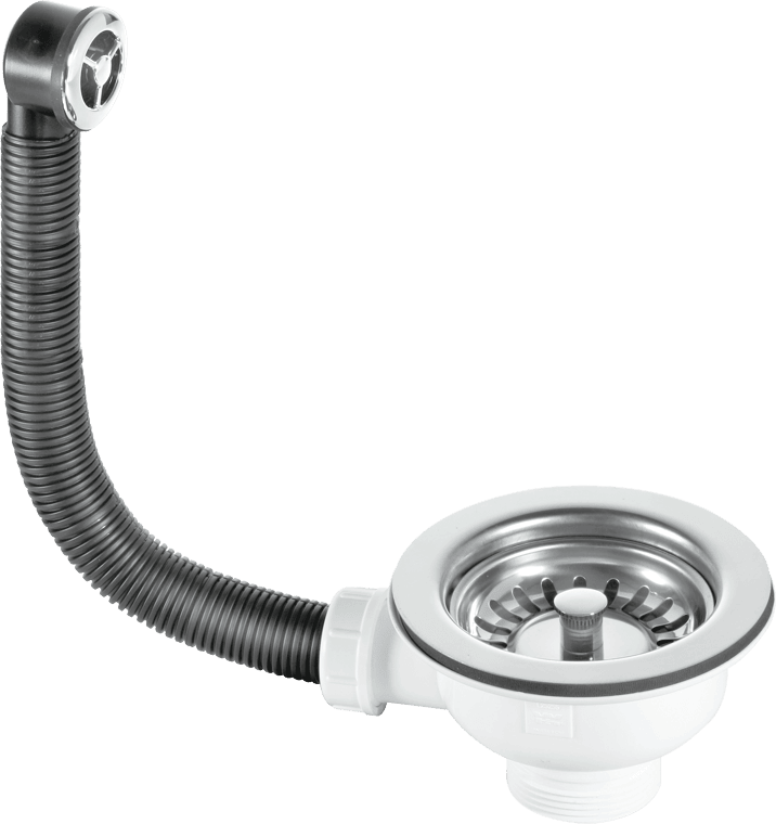 McAlpine BWSTOFSS 1.5""Basket Strainer Waste and Overflow: 113mm Stainless Steel