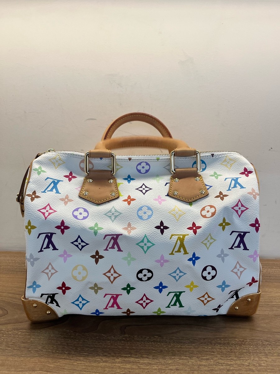 LV LOUIS VUITTON x Takashi Murakami Speedy 30 Handbag Monogram