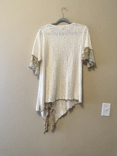 Vintage Y2K Spencer Alexis Asymmetrical Design Floral Lace Top & Skirt Size 8 - Picture 10 of 13